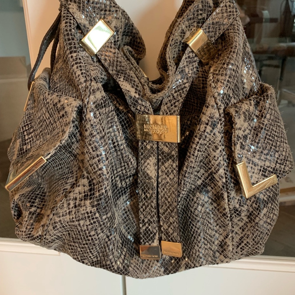 Michael Kors python shoulder bag